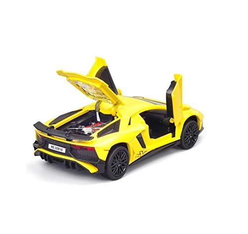 Image of Alloy Car Model Diecasts Metal Toy with Sound /Light /Pull-Back Off-Road Vehicles Car Model Collection Kids Toys Gift Multicolor Pack of 1 (1:32 Lamborgini LP750)