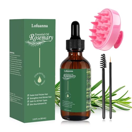 Rosmarinöl Haare, Rosemary Oil for Hair,Reines Natürliches Ätherisches Rosmarinöl,Pflege der Kopfhaut,Haarwachstum Beschleunigen,Haaröl Rosmarin für Aromatherapie