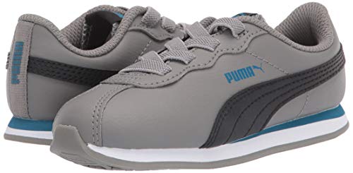 Image of PUMA unisex child Turin Sneaker, Ultra Gray-puma Black, 3 Little Kid US