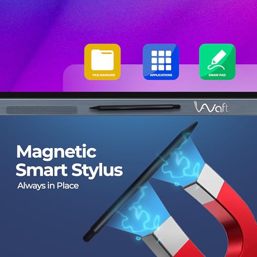 Image of AIWaft 2-in-1 Stylus Pen for Digital Boards - Fine Point Tip, High Sensitivity & Precision | Smooth Writing & Drawing for Smart Boards | Capacitive Stylus | Black (Pack of 2) ONLY for Digital Boards