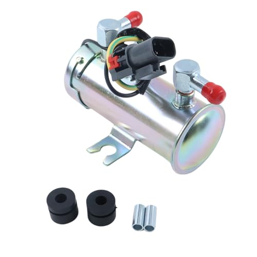 zt truck parts 24V Electric Universal Petrol Fuel Pump O-EP028 Compatible with Facet Silver Style for Tractors Boats - Thumbnail 6