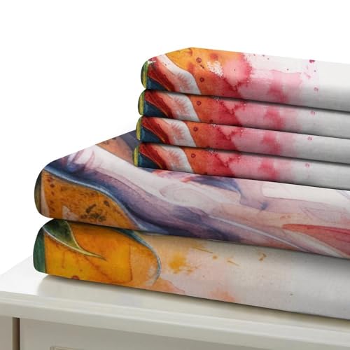 Parure de lit de qualité supérieure microfibre respirante housse de couette rose 3D