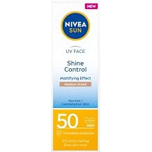 NIVEA Sun Mattifying Face Cream, Lightweight Daily Face Care with Smooth Finish, Compact Travel Size for Everyday Use, Non-Greasy Texture, Suitable for Normal to Combination Skin, 50 ml / 1.69 fl oz