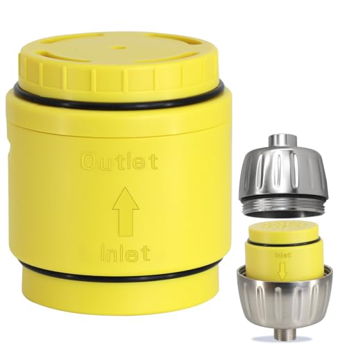 Tylola Lemon HD Multi-Stage Shower Filter Cartridge - Compatible with SF500 & SF400.2X High Output Compared to Previous Version. Removes Odors, Boosts Chlorine & Toxin Removal, Improves Hair & Skin.