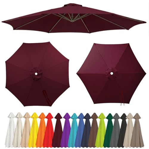 6�{��/8�{�� �K�[�f���p���\�� �ւ��z, �h�� UV�J�b�g �����p �P�z 200cm 210cm 270cm 300cm, �K�[�f���p���\�� �ւ��z �P�z�̂� �t���[���Ȃ� 23�F ���t�����ȒP(Burgundy,8-RIBS-11.5FT/3.50m