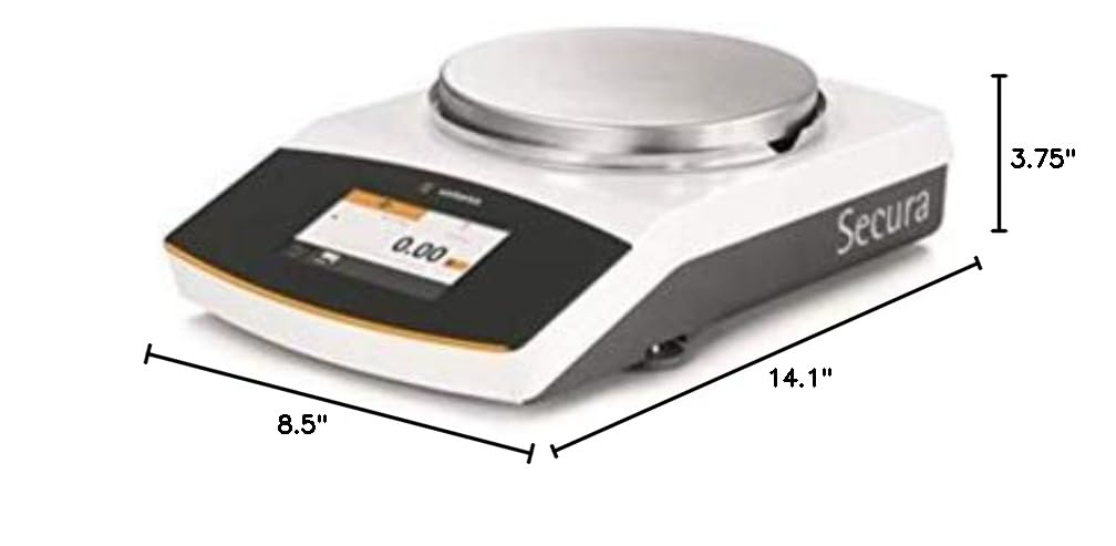 Sartorius Corporation Secura2102-1S Balance, Topload, Secura2102, Isocal, 2100 g by 0.01 g