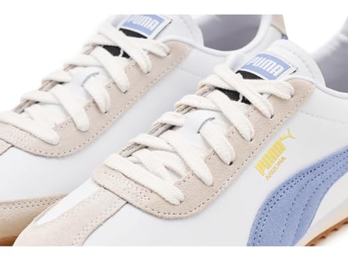 PUMA PUMA Women's Arizona Retro Sneakers, Puma White/Lavender/Gum, 8 Medium US