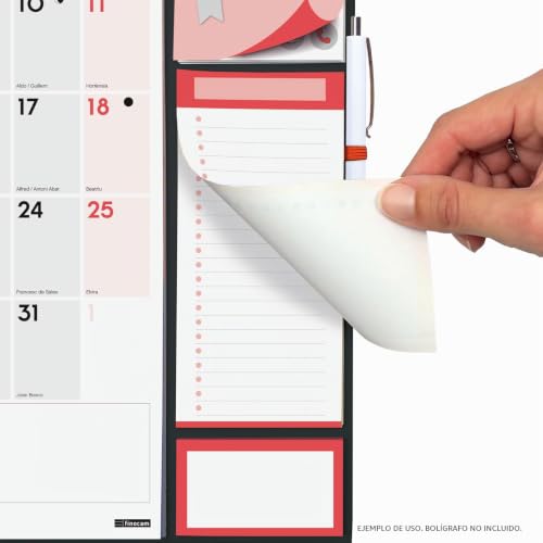 Miniatura 5 de Finocam - Calendario De Pared 2026 Plus Mes Vista Enero - Diciembre 12 Meses Calendario 2026 Para Anotar Planificador Mensual Neutro Catalán