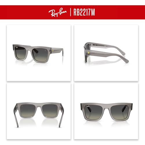 Ray-Ban RB2217M SCUDERIA Ferrari Collection Square Sunglasses For Men For Women +BUNDLE with ACCESSORY EYEWEAR KIT3