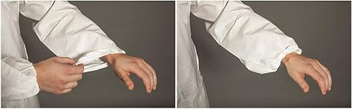 Miniatura 5 de Quest Barrierwear Disposable Coveralls for Light Splash and Dry Environments - PPE White Hazmat Suit