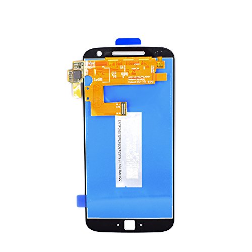 Image of LCD Screen Display with Digitizer Touch Panel Without Bezel Frame Compatible with Motorola Moto G4 Plus Moto G Plus 4th Gen XT1641 XT1644(White)