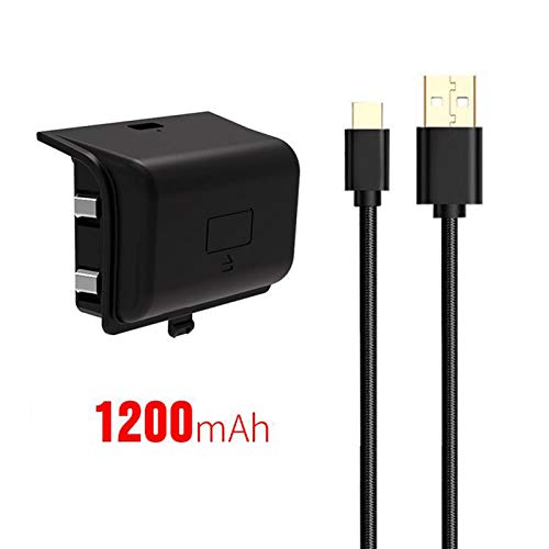 baterias para Xbox Series recarregáveis 1200 mAh com cabo carregamento USB bateria recarregável comp
