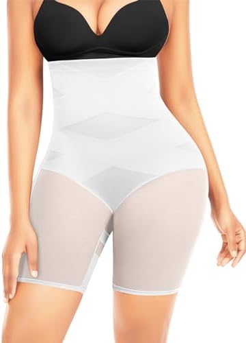 Ganado Tummy Control Shapewear Shorts for Women High Waist Underwear Body Shaper Stomach Shapewear Slip Shorts Under Dresses