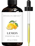 Brooklyn Botany Lemon Essential Oil - Huge 4 Fl Oz - 100% Pure and Natural - Premium Grade with Dropper - for Aromatherapy and Diffuser