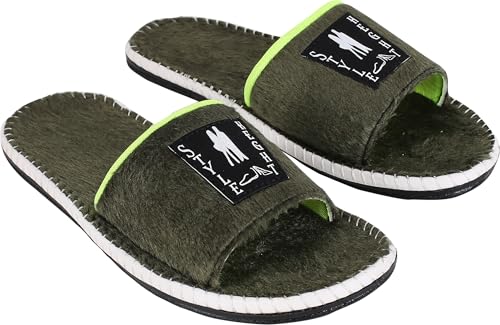 Image of Slides Cushioned & Comfortable Flip Flops for Men | everyday Comfort, Lightweight and Flexible