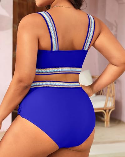 Image of Daci Women's Plus Size High Waisted Bikini Set