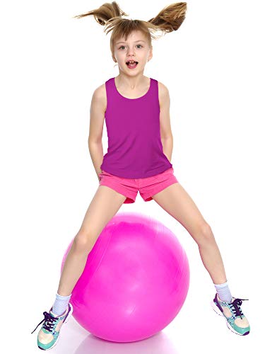 Boao 3 Pieces Girls Dance Tank Top Racerback Crop Tank Top Sleeveless Dance Outfit for Ballet Gymnastics Wear2