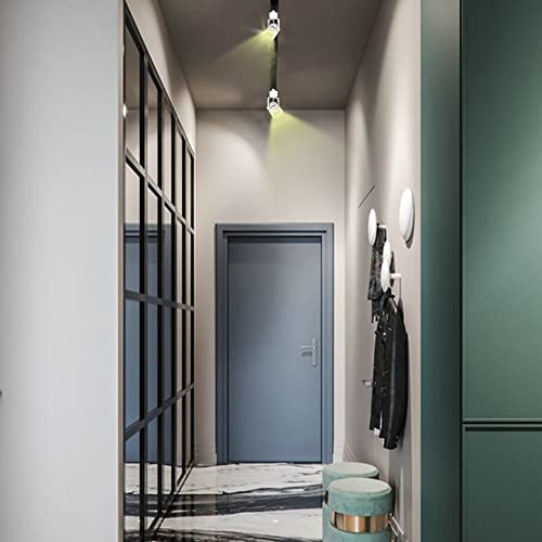 Eaglod 10W H Track Lighting Heads,Dimmable Led Track Light Fixtures For Accent Retail Artwork,3000K Warm White, Linear Track Light H Type - 120V 24° Angle Halo Type- 8 Pack (White) #TOP6