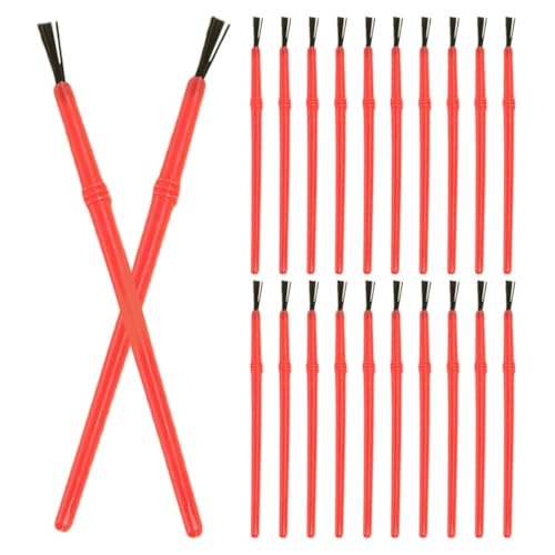 ULTECHNOVO 50 Pinceles Pequeños para Pintura Acrílica y Acuarela, Set de 50 Piezas de Plástico, Accesorios de Pintura DIY, Pinceles de Artista Portátiles para Manualidades y Dibujo