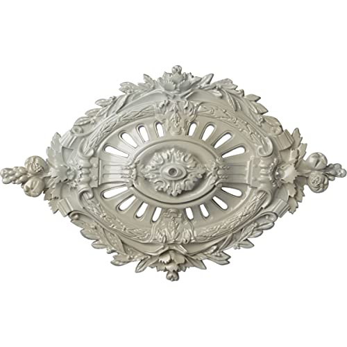 Ekena Millwork CM35X22ANFBS 35 7/8"W X 22 1/2"H X 4 3/8"P Antonio Ceiling Medallion , Flash Blue