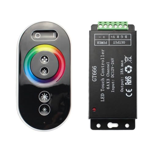 Télécommande tactile de salon avec variateur coloré pour ruban LED