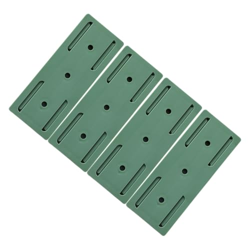 FELTECHELECTR Soporte Autoadhesivo para Regleta de Enchufes de Pared Organizador de Enchufes sin Perforaciones Soporte de Plástico ABS Color Verde 4 Unidades para Almacenamiento Hogar y