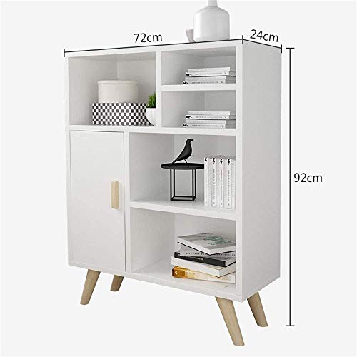 Sbdfk Library With Doors, Home Bookcase, Three-Story Six-Story Storage Storage Bookcase, Wear And Durable, Raise The Table Legs #TOP1