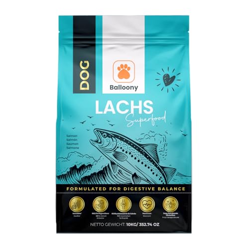 Hypoallergen | Getreidefreies Hundefutter trocken | Mit Lachs & Kartoffel | Für gesunde Haut & glänzendes Fell | Mit hohem Fleischanteil | Leicht verdaulich (3kg)