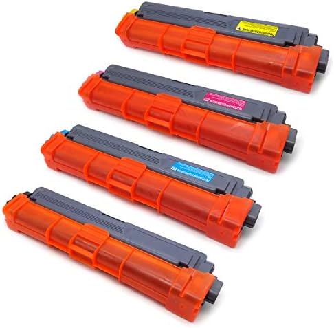 Compatible for TN221 TN225 Toner Cartridge Replacement for Brother Set(Black Cyan Yellow Magenta) Use with Brother HL-3170CDW HL-3180CDW MFC-9130CW (High Yield)