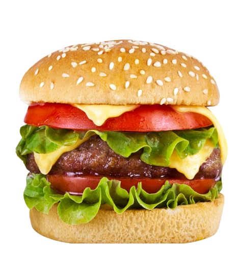 Image of Cardboard People Cheeseburger Life Size Cardboard Cutout Standup