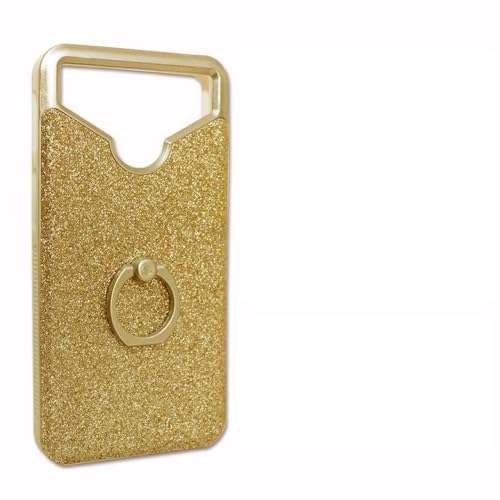 Acer Liquid Zest Plus Pack Coque arrière Or Gold Strass avec Bague + Verre trempé Dureté MAXIMALE