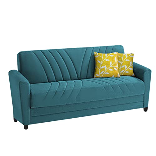 Image of Francis 3 Seater Sofa Set for Living Room (Turquise Fabric)