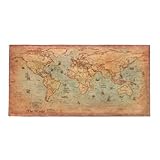 2.Tamaño: 71 * 36 cm Póster de Diario Vintage Mapa del Mundo Retro Mapa Personalizado Atlas póster decoración para Oficina mapas Escolares Mapa del Mundo en la Pared Durable