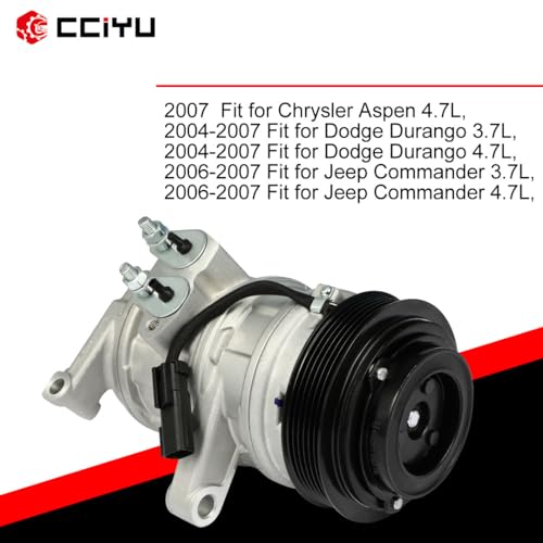 Image of CCIYU A /C Compressor with Clutch for Chrysler Aspen 4.7L 2007