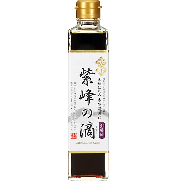Shibanuma Soy Sauce Koikuchi "Shiho-no-Shizuku" Japanese Artisanal Nama Shoyu 300ml Glass Bottle (Pack of 3) - MADE IN JAPAN - Limited Stock