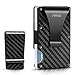 Carbon Fiber wallet, Minimalist money clip slim metal wallet credit card holder men billfolds front pocket RFID Blocking wallet male EDC wallet