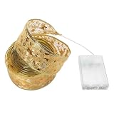 predolo Cinta de luces LED para de Navidad, luces de hadas de cinta navideña, iluminación LED de Navidad para habitación, escalera, puerta interior y, Oro siempre encendido