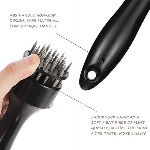 2 Pack Meat Tenderizer Hammer Tool, Meat Powder Machine, Dual-Side Meat Mallet For Kitchen, Stainless Steel Flattener For Tenderizing Cooking Steak Beef Chicken Pork Bbq Marinade #TOP3