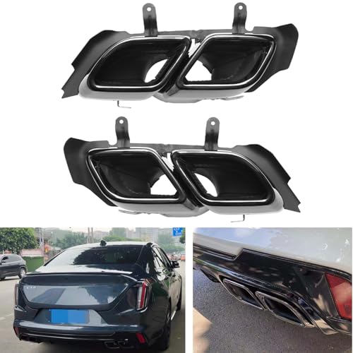 For Cadillac CT4 2020-2025 Car Rear Dual Tail Exhaust Muffler Pipes Tips