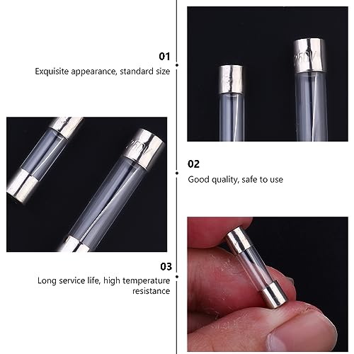 Set de 60 Fusibles de Vidrio de Acción Rápida en Estuche para Protección de Circuitos miniatura 3