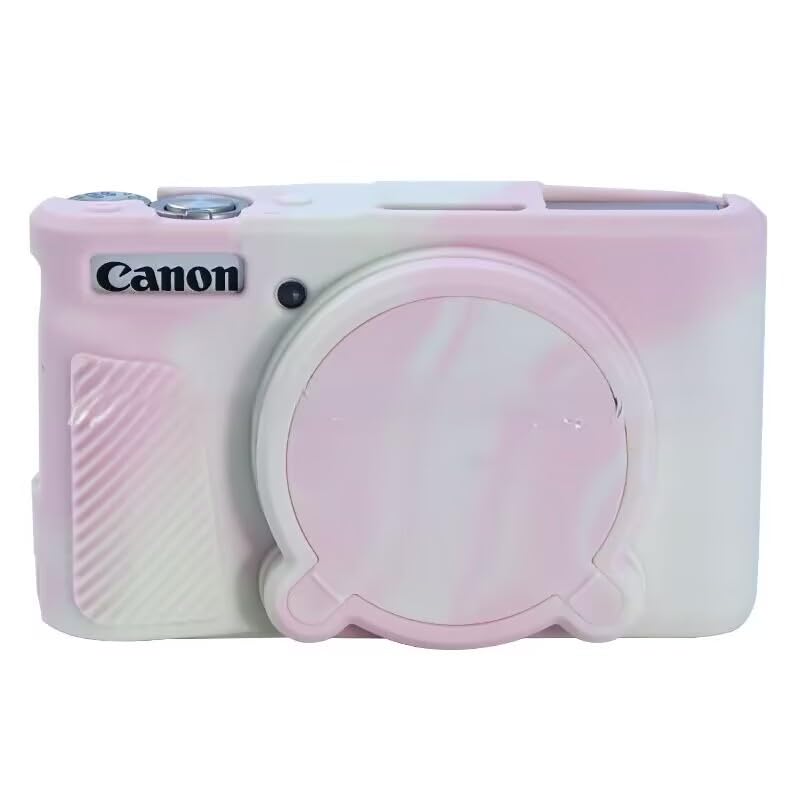 Coque Silicone Pour Canon SX740/SX730 - Housse Souple Fine, Protection Légère, Avec Bouchon Objectif Amovible - 8