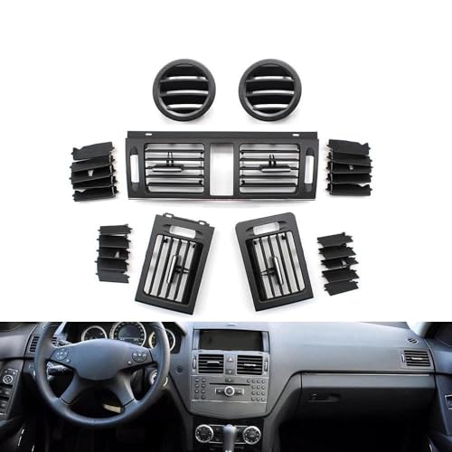Panel cubierta de salida de aire premium para salpicadero Benz W204 LHD 2