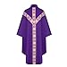 Helltaker Catholic Priest Chasuble Church Mass Vestment Robe Chasuble Mass Round Collar Robe with Pastor