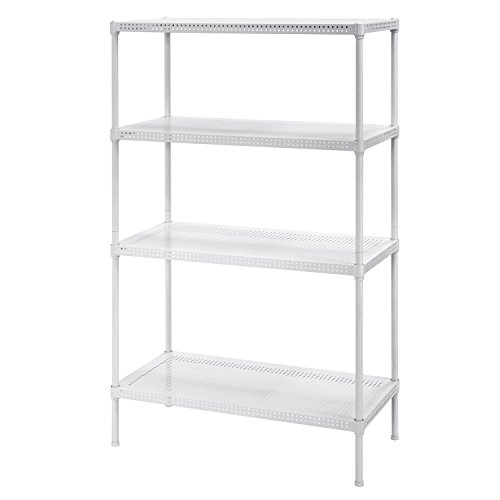 Muscle Rack PWS301447-4W Steel Wire Shelving, 4 Adjustable Shelves, 330 lb Per Shelf Capacity, 47