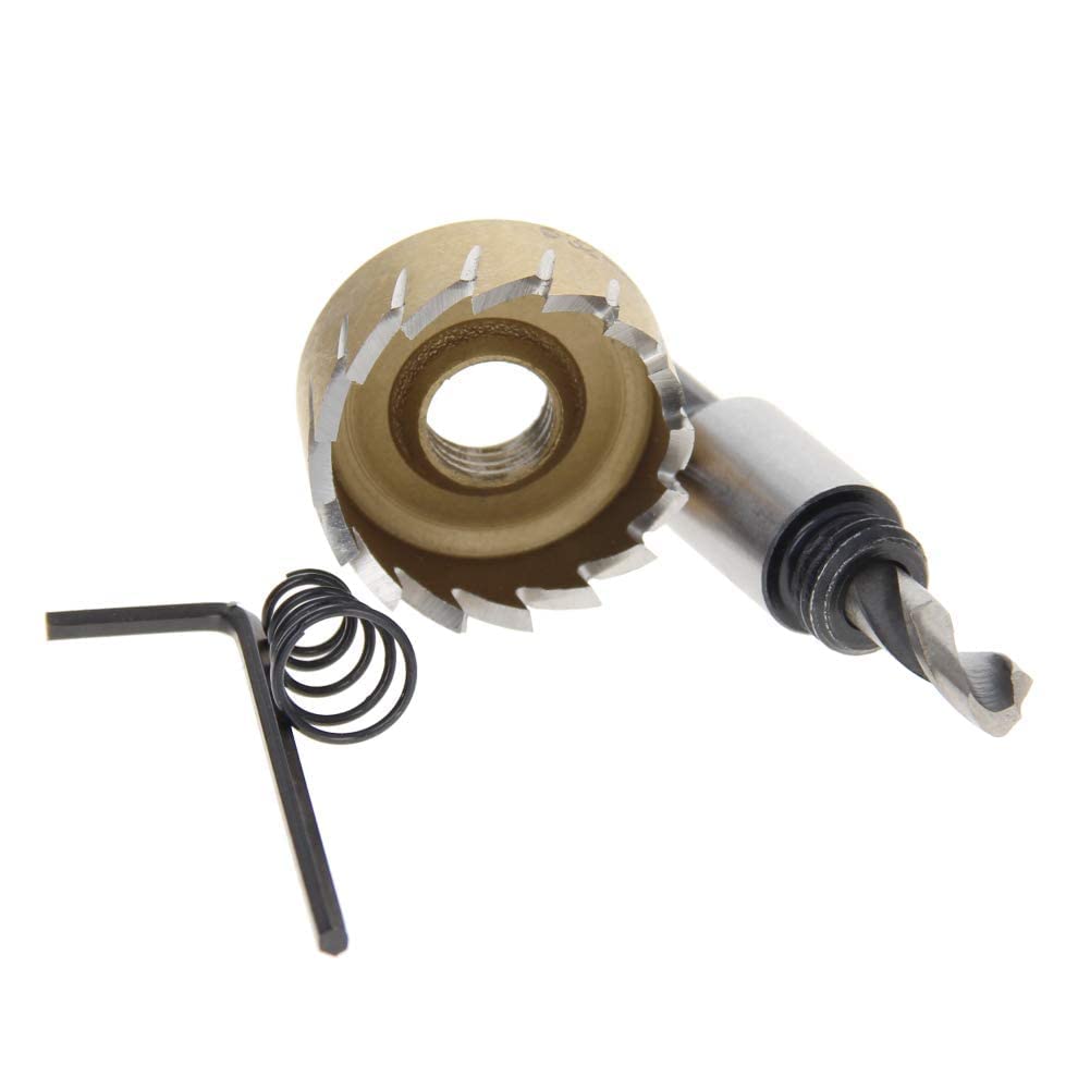 Auniwaig 32mm Dia HSS Hole Saw,70mm Length Hole Cutter Tool for Metal Alloy Wood Plastic Drywall Golden 1pcs