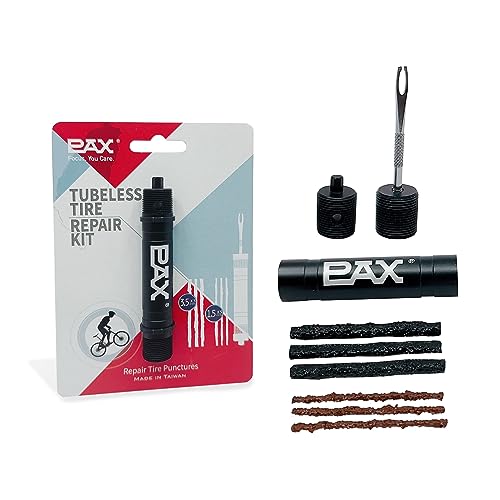 PAX Emergency Mountain Bike Tubeless Tire Repair Kit, Plus 5mm Hex Key for Bicycle Repair, Fix Road Bicycle Tire Punctures