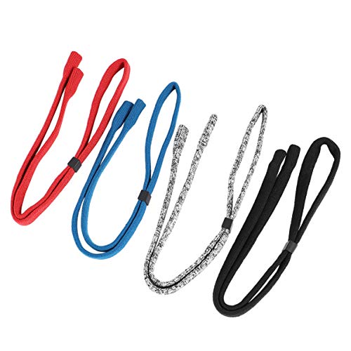 EXCEART 4 Pcs Ajustável Cinta de á“culos Esporte Cadeia Retentor de á“culos de Sol Cintas de á“culos