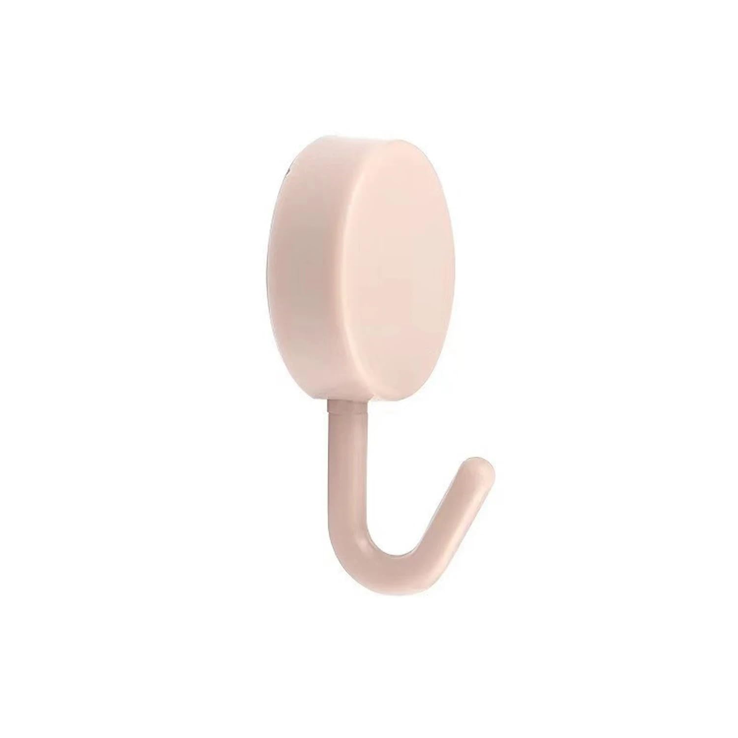 Xinxiyuan Pink 10Pcs Round Macaron Color Self-Adhesive Wall Hooks Practical, Decoration Key Towel Brackets(Pink)