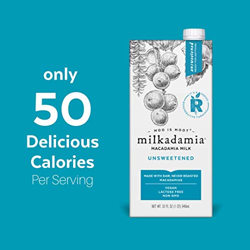 Milkadamia Macadamia Milk, Unsweetened - 32 Fl Oz (Pack Of 6) #TOP2