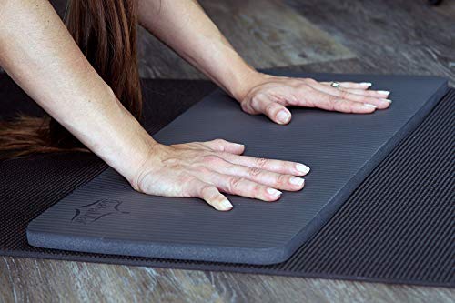 Sukhamat Yoga Knee Pad - New! 15Mm (5/8") Thick - The Best Yoga Knee Pad For A Pain Free Fitness Exercise Workout. Cushions Pressure Points. Complements Your Full-Size Yoga Mat. (Grey) #TOP3